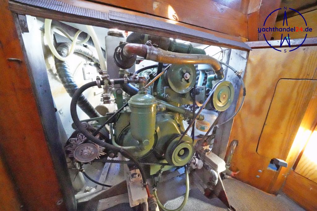Kajüte der Unbekannter Hersteller pommersche Schlup Baujahr 1984, 13.5 Meter lang, Zustand: gut