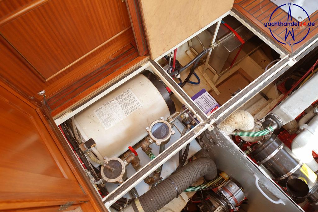 Motorraum der Jachtwerft Doesburg Multivlet 11.00 OK Baujahr 1996, 11.15 Meter lang, Zustand: gut