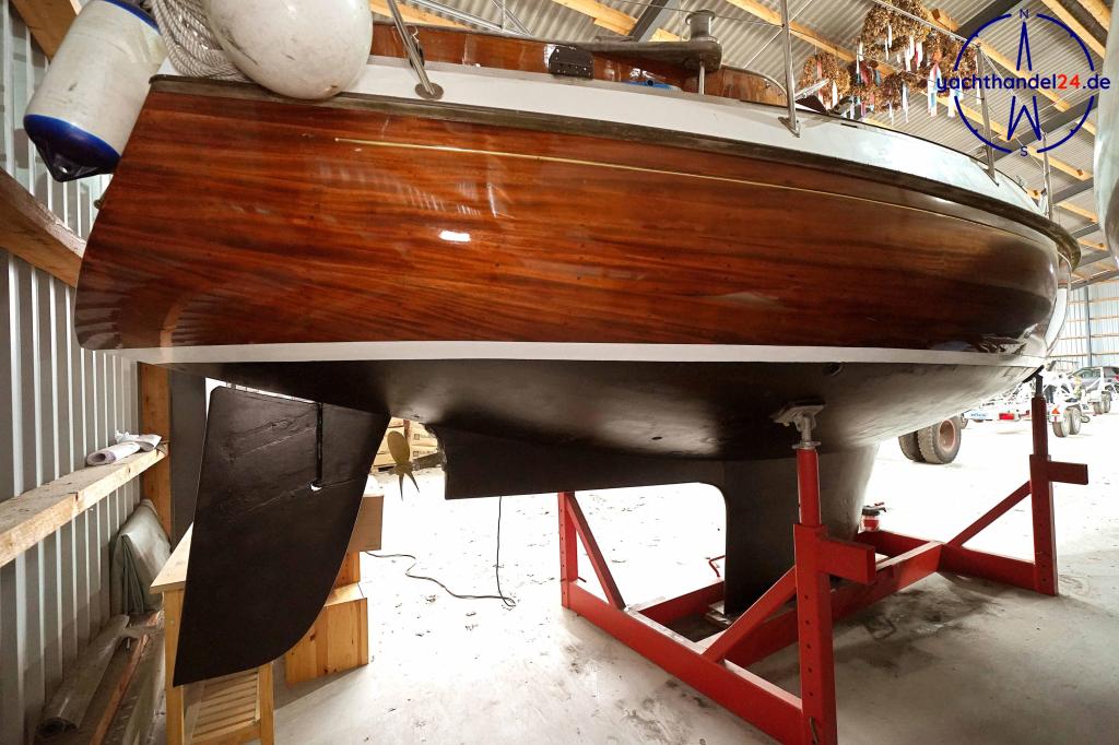 Außenansicht der Henningsen &amp; Steckmest Scalar 28 Baujahr 1974, 8.6 Meter lang, Zustand: sehr gut