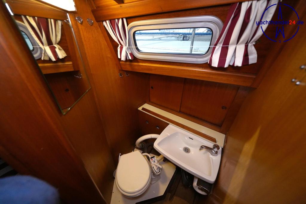 Außenansicht der Henningsen &amp; Steckmest Scalar 28 Baujahr 1974, 8.6 Meter lang, Zustand: sehr gut