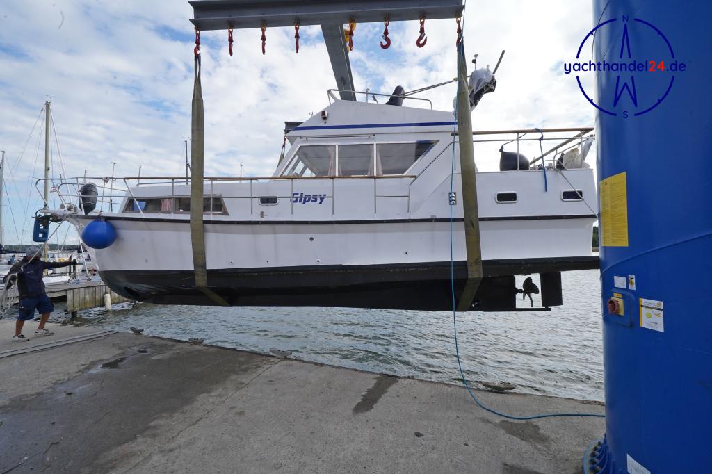 Motorraum der Unbekannter Hersteller Stahl Trawler Baujahr 1991, 11.5 Meter lang, Zustand: gut