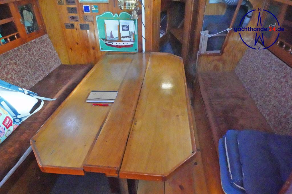 Kajüte der Unbekannter Hersteller pommersche Schlup Baujahr 1984, 13.5 Meter lang, Zustand: gut