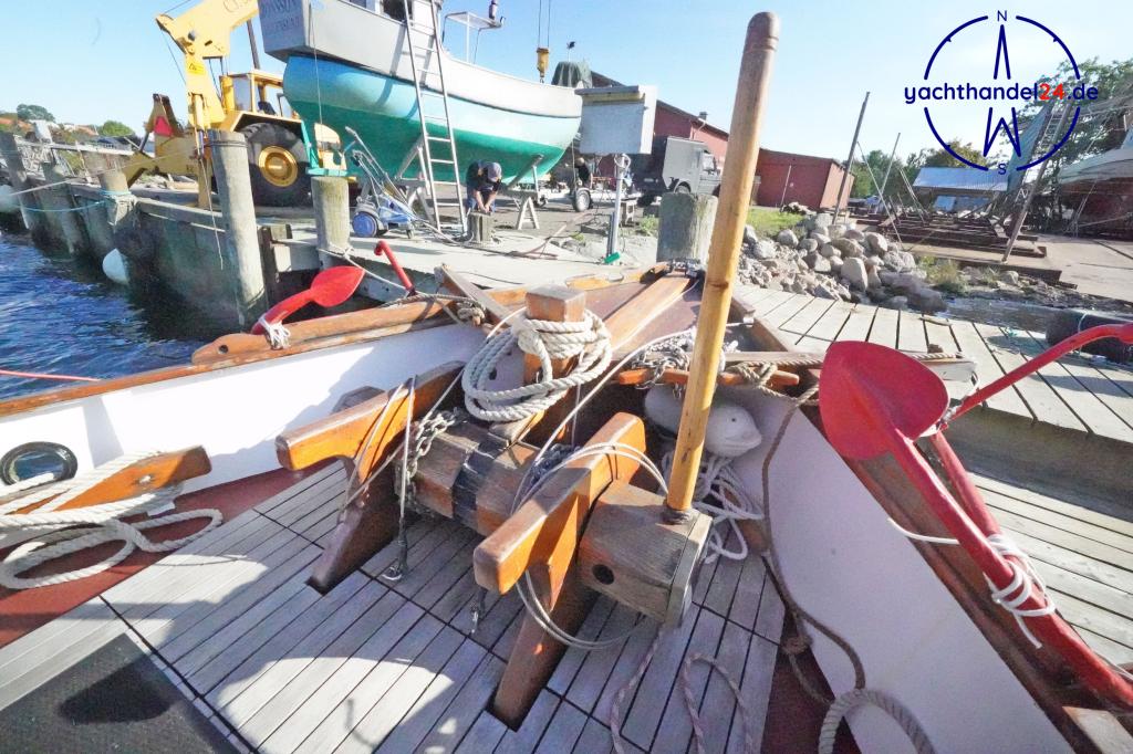 Deck der Unbekannter Hersteller pommersche Schlup Baujahr 1984, 13.5 Meter lang, Zustand: gut