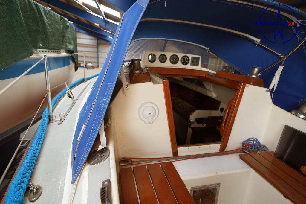 Deck der Verlvale Verl 900 Baujahr 1976, 9.28 Meter lang, Zustand: gut Deck der Verlvale Verl 900 Baujahr 1976, 9.28 Meter lang, Zustand: gut