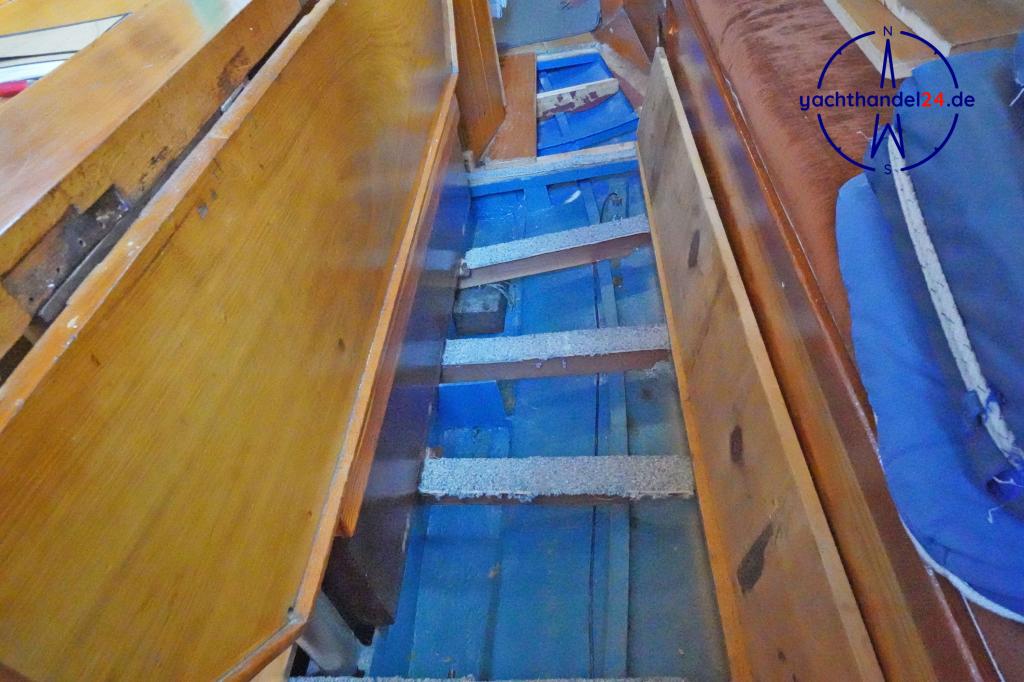 Innenansicht der Unbekannter Hersteller pommersche Schlup Baujahr 1984, 13.5 Meter lang, Zustand: gut