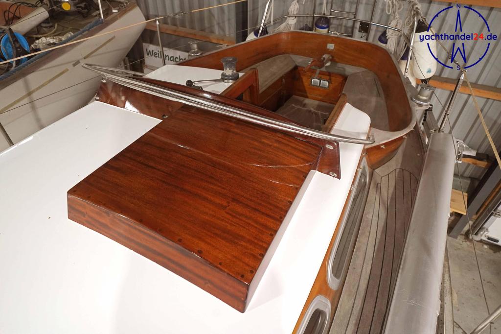 Kajüte der Henningsen &amp; Steckmest Scalar 28 Baujahr 1974, 8.6 Meter lang, Zustand: sehr gut