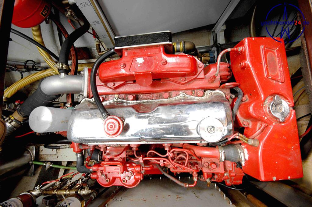 Motorraum der Unbekannter Hersteller One Off MS, Rumpfnr.: 3 Baujahr 1985, 10.55 Meter lang, Zustand: gut Motorraum der Unbekannter Hersteller One Off MS, Rumpfnr.: 3 Baujahr 1985, 10.55 Meter lang, Zustand: gut